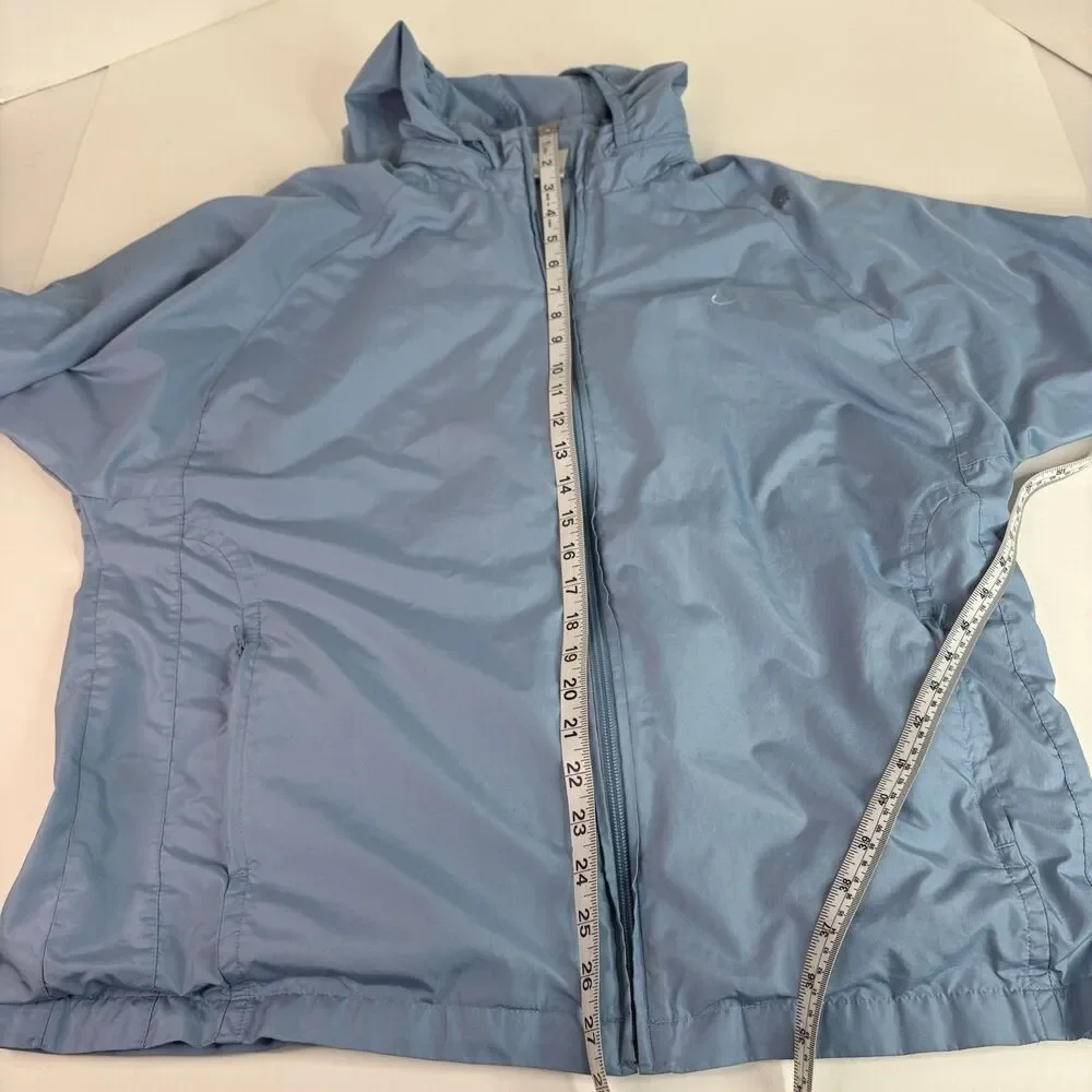 Vintage Nike Windbreaker Jacket With Hood Womens Large (12-14) Full Zip F1 LNT - Picture 7 of 8